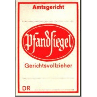 Pfandsiegel Gerichtsvollzieher